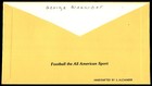 1984 Jim Thorpe Fdc All-america Team George Alexander Cachet