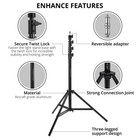 Flashpoint Pro Air-cushioned Heavy-duty Light Stand  black  9 5    fp-s-9-v2
