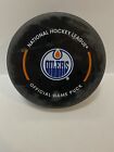 Edmonton Oilers Connor Mcdavid Career Records Game Used Puck Erik Karlsson Nhl