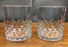 Bartesian Diamond Etched Short Lowball Cocktail Glasses 10 5 Oz 