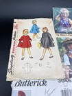 Vintage Children   s Sewing Patterns Lot Simplicity Butterick Dresses Jumpers