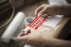  1 Roll  500 Labels  2  X 3  Fragile Stickers Handle With Care Warning Packing s