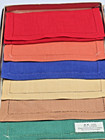 Vtg Cocktail Napkins  Madeira Linen Imperial 6pc Mint In Box  Beautiful Colors