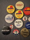 Vintage Arkansas Political Campaign Pin Lot 18pc Frank White Mark Pryor Riverfes
