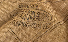 Vtg Rug Hooking Burlap Canvas - 30  X 40  Standard Stamping Co  Nyc