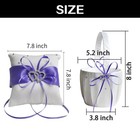 Coslanlee Flower Girl Baskets And Ring Bearer Pillow Set - Purple Hearts Set