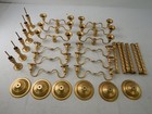 Tanlade 6 Pack  21   5 Arm Taper Candlestick Floral Flower Floor Stand  Gold