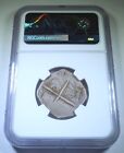 Ngc Xf-45 1621-65 Spanish Silver 4 Reales 1600s Genuine Colonial Pirate Cob Coin