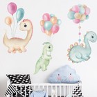Cartoon Dinosaur Wall Sticker Balloon Decal Baby Kids Nursery Mural Room Decor
