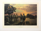 Final Roster By Anthony Saunders Art Print Autographed By Ww2 D-day Veterans