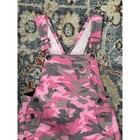 Roper Camo Overalls Girls Xs 4-5 Pink Camouflage Bib Quilted Liner Cargo