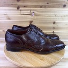 Johnston Murphy Aristocraft Shoes Mens 11 5 B Cordovan Brogue Wingtip Oxford
