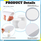 100 Sheets Microwave Kiln Paper 4 7 Round Ceramic Fiber For Glass Fusing Diy