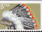   2505 Indian Headdress Colorano Silk Cachet 1990 Usa First Day Cover  Cs73