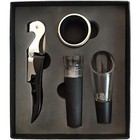 4-pcs Black Wine Opener Set Modern Wine Bottle Opener Wine Bottle Opener Set