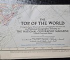 1949 The Top Of The World Map By National Geographic October Of 49  29 5x28 5 