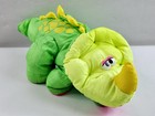 Fisher Price Puffalump Dino Roars Green Triceratops Dinosaur Plush 1992 Vtg Read