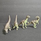 Vintage 1997 Jasman Velociraptor Dinosaur Figures Set Of 4 Jurassic Park Dino