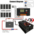 6000w Complete Solar Panel Kit With Controller   Inverter Home 110v Grid System