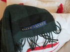 Gorgeous Vintage Ralph Lauren Wool Tartan Plaid Blanket W Fringe 60  X 80 