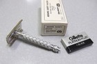 Vintage Nos Gillette Military Production Spiral Tech De Safety Razor England V-1