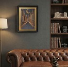 Bead Embroidery Kit Diy  city Of Dreams  Beaded Needlepoint Craft Set