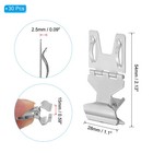 30pcs Metal Sign Clips  Sign Holder For Retail Display  Silver Tone