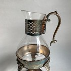 English Silver Mfg Group Coffee Carafe Silver Glass Made In Usa Missing Lid