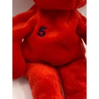 Vintage Salvinos Bammers Nomar Garciaparra 5 Opening Day Red Teddy Bear Plush