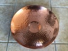 Good Directions Hand Hammered Rimless Polished Copper Bowl Center Piece Only