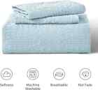3 Piece Ultrasonic Quilted Bedspread Queen King Size Embossed Coverlet Bed Throw
