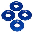 Porkchop Bmx Aluminum Bicycle Axle Washers For 3 8  Axles - Dark Blue  set Of 4 