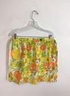 Vintage Mid Century Floral Cotton Apron Lot Of 2
