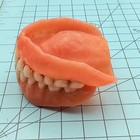Vtg Upper Top Dentures Only Teeth False Tooth Dentist Creepy Oddity Curiosity