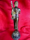 Superb Thailand Bronze Sakon Nakhon Buddha With Umbrella   Walking Stick Statue