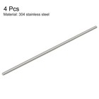 M5 X 200mm Fully Threaded Rod Stainless Steel Right Hand Threads 4pcs