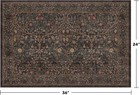 Boho Brown Washable 2x3 Entryway Rug - Front Door Mat Rugs Indoor Entrance 