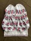 Embroidered Ukrainian Dress Shirt  Folk Vyshyvanka Shirt Feminine Dress