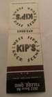 Vintage Matchbook Cover Matchcover Kip   s West Side Rock Scene Toledo Oh