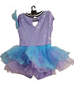 Girls Ballet Dance Tutu Dress Color Purple And Blue Sequin Details Size Xlc