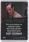 2019 Twin Peaks Archives Sheriff s Department Andy Brennan  sp3 Patch 10a3