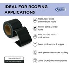 Anjon Black Butyl Double-sided Epdm Seam Tape - 3  X 25  -  Waterproof Rv Roof