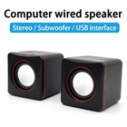 Mini Usb Power Wired Computer Speakers Stereo Subwoofer For Desktop Pc Laptop Us