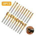 20x- Tungsten Carbide Rotary Burr Set Grinder Bit 1 8  Shank Dremel Rotary Tool