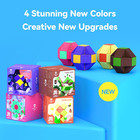 Magic Snake Cube  24 Blocks Mini Snake Speed Cube Twist Puzzle Toys For Kids Tee