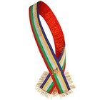  Masonic Order Of The Eastern Star Oes Five Color Sash With Red Linning Set Of 6