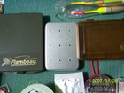 Vintage Perrine  60 Aluminum Fly Box W 50 Assorted Flies Cortland Leaders   More