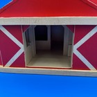 Vintage Melissa   Doug Fold   Go Wooden Barn  784 Farm Playset W  3 Animals
