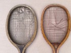 Fantastic Mixed Lot Of  4  Antique Wood Tennis Rackets Spalding Wright Ditson