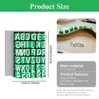 Alphabet Stamps Set For Clay Pottery - 1 2 Inch  Uppercase   Numbers